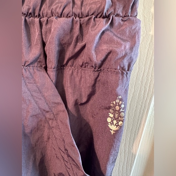 FREE PEOPLE Movement MEDIUM The Way Home Nylon Parachute Jogger DEEP SEA Heather - Picture 6 of 14